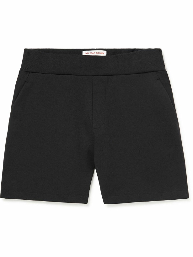 Photo: Orlebar Brown - Straight-Leg Jersey Drawstring Shorts - Black