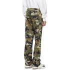 Valentino Green Camo Art Lounge Pants