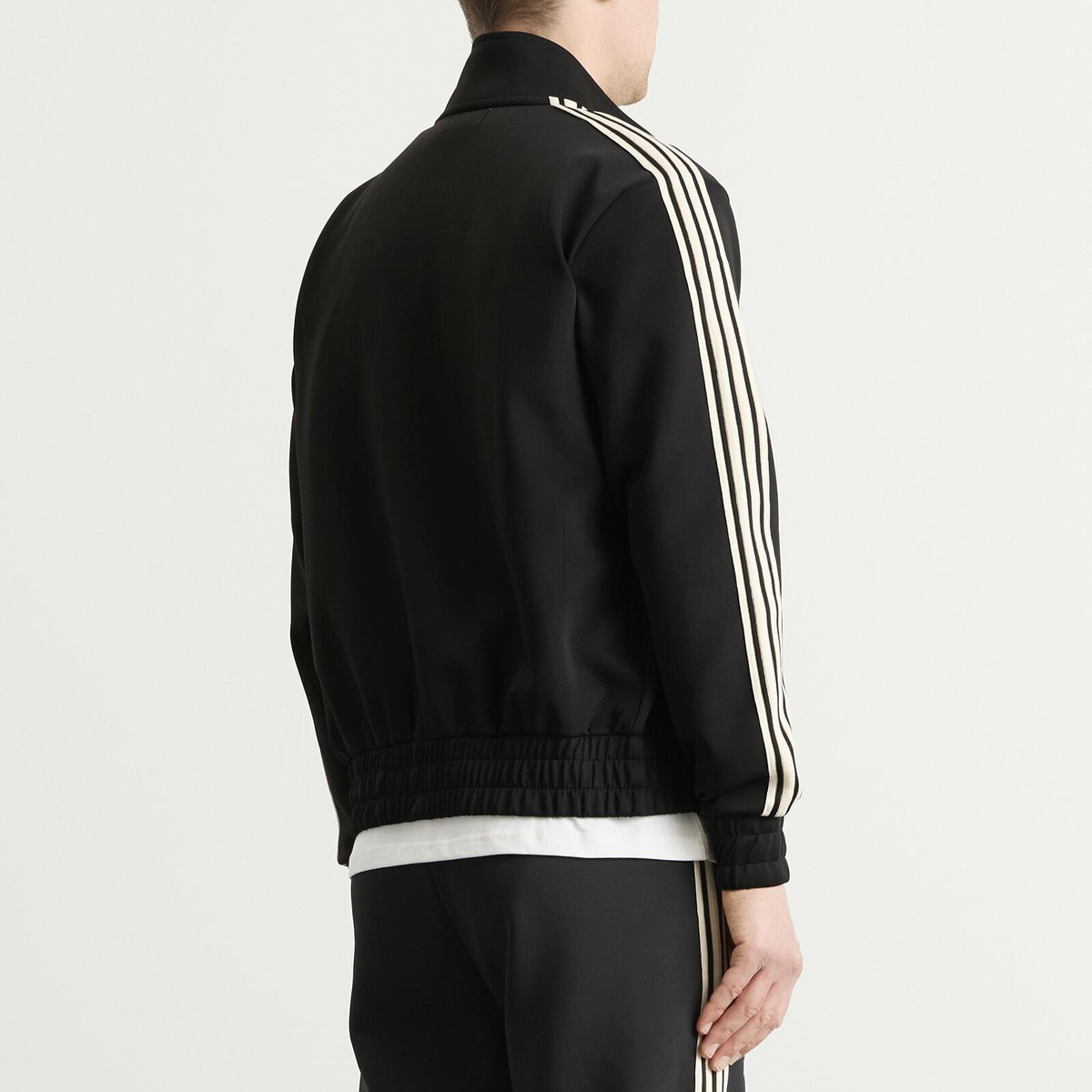 ANNIE HOOD Men's College Track Jacket in Black