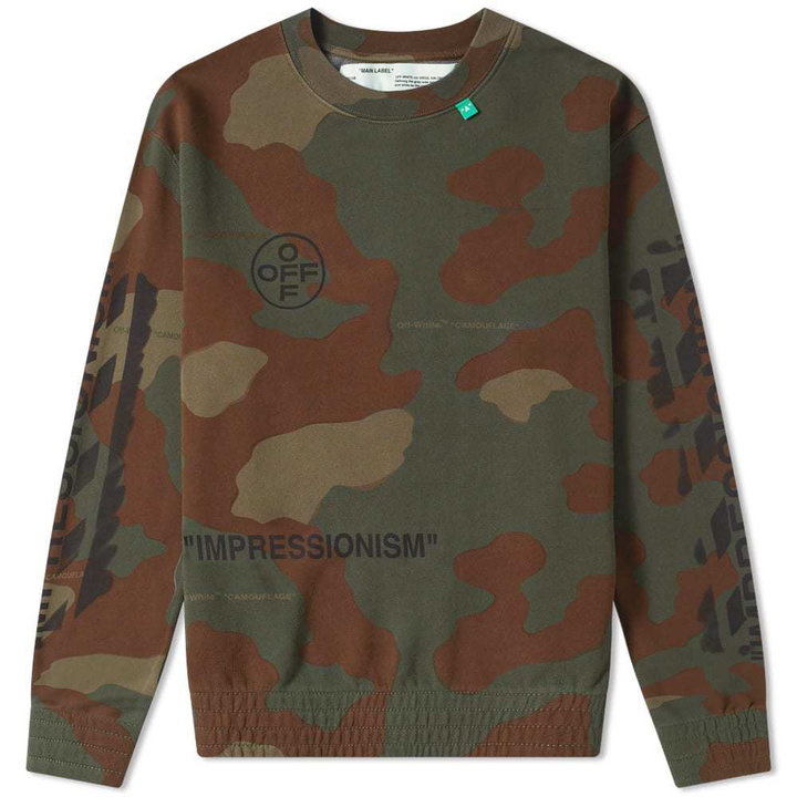 Photo: Off-White Stencil Diagonals Crew Sweat Camo