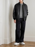McQueen - Logo-Embroidered Wool Sweater - Gray