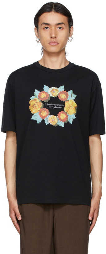 Photo: Undercover Black Floral Ring T-Shirt