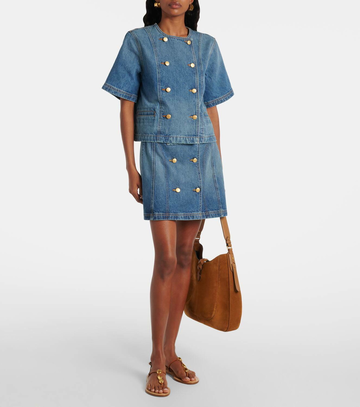 Ulla Johnson Clara denim miniskirt
