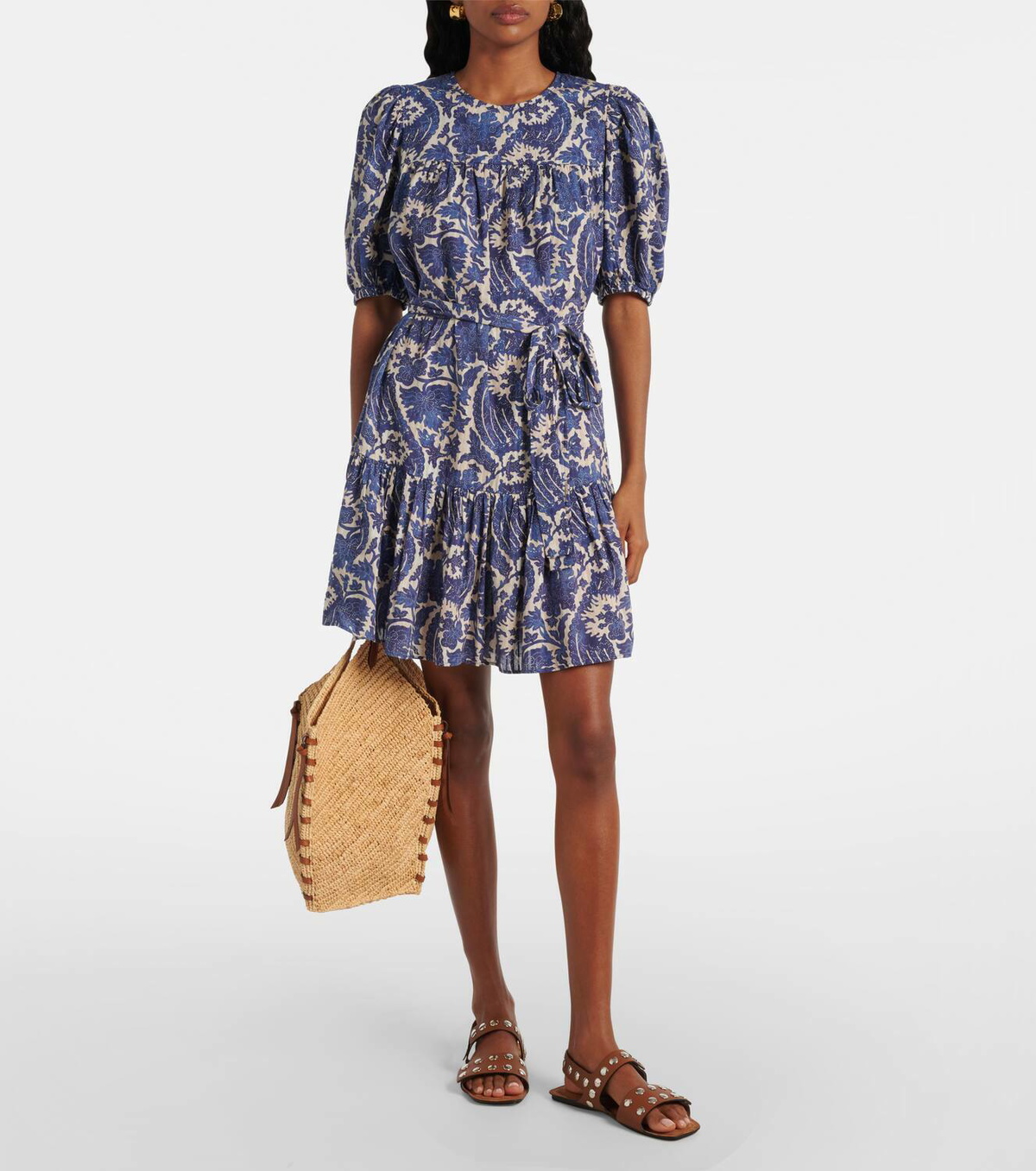 Ulla Johnson Rosalie printed cotton-blend minidress