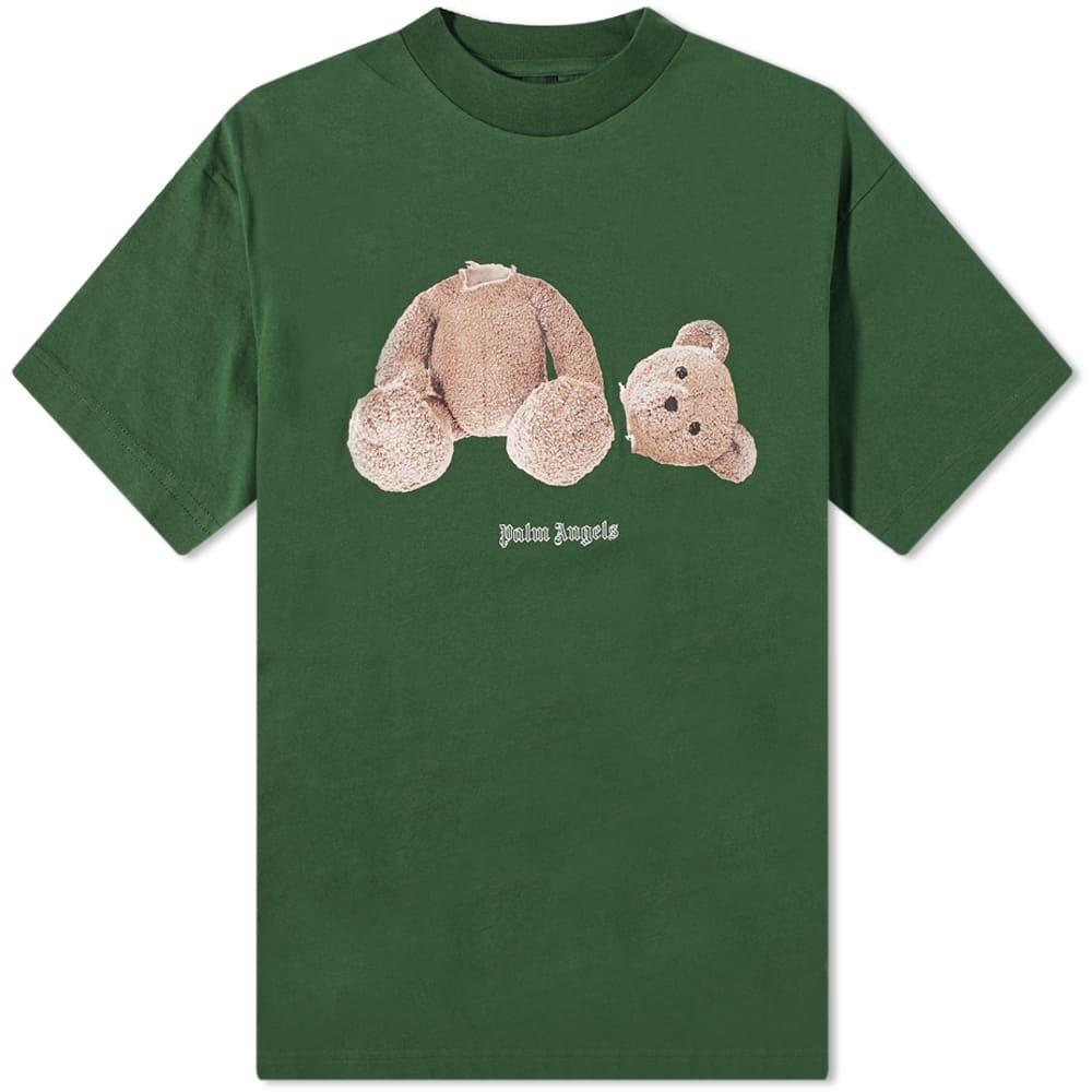 Photo: END. x Palm Angels Bear Rose T-Shirt in Green