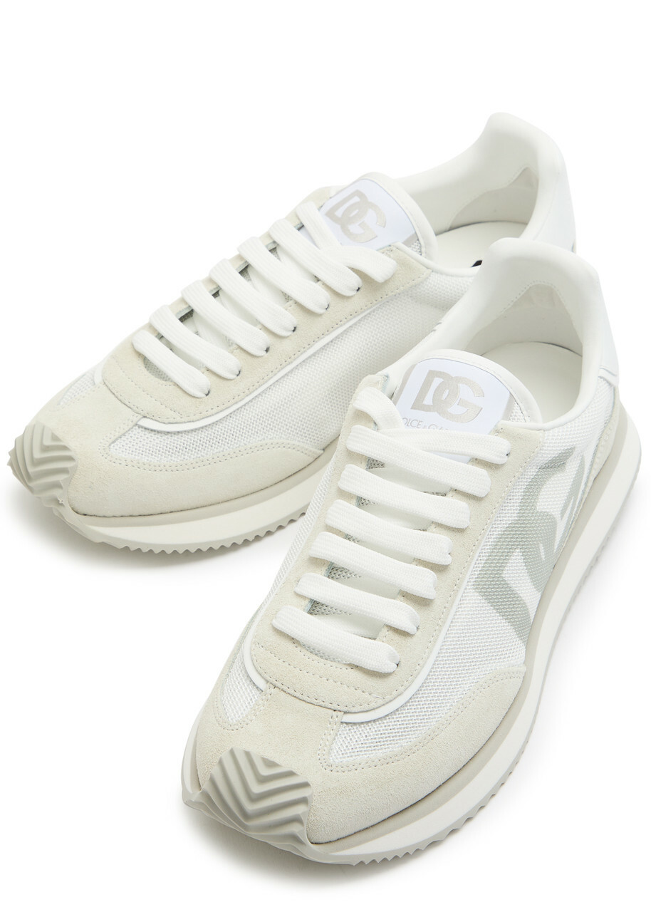 Dolce & Gabbana Runner Panelled Mesh Sneakers White