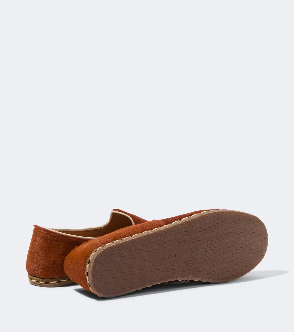 Sabah Calf hair slip-on shoes