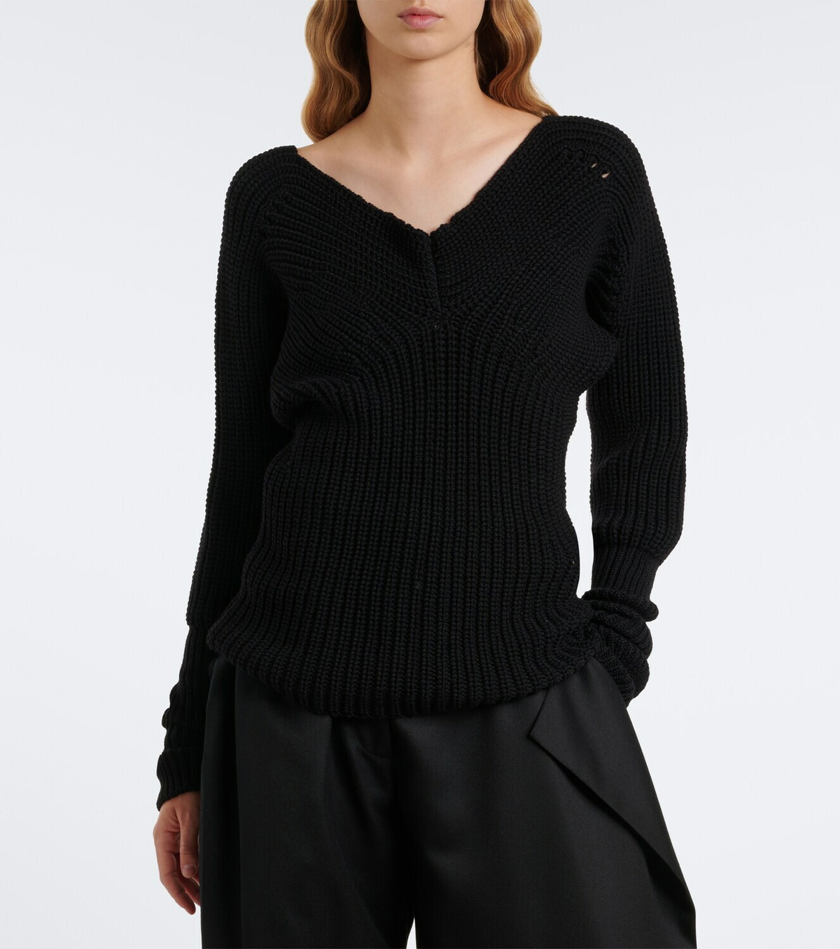 Lemaire RIbbed-knit wool sweater
