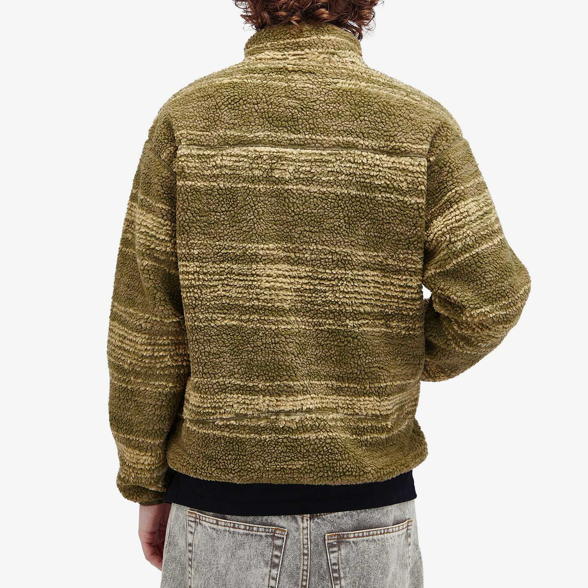 Polar Skate Co. Men's Kiko Fleece Jacket in Army Green