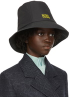 Nina Ricci Black Tall Logo Bucket Hat