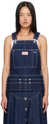 Kenzo Blue Kenzo Paris Dungaree Denim Tank Top