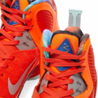 Nike Lebron IX Sneakers in Orange/Reflect Silver