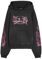 Nahmias Summerland Racing Hooded Cotton Sweatshirt Black