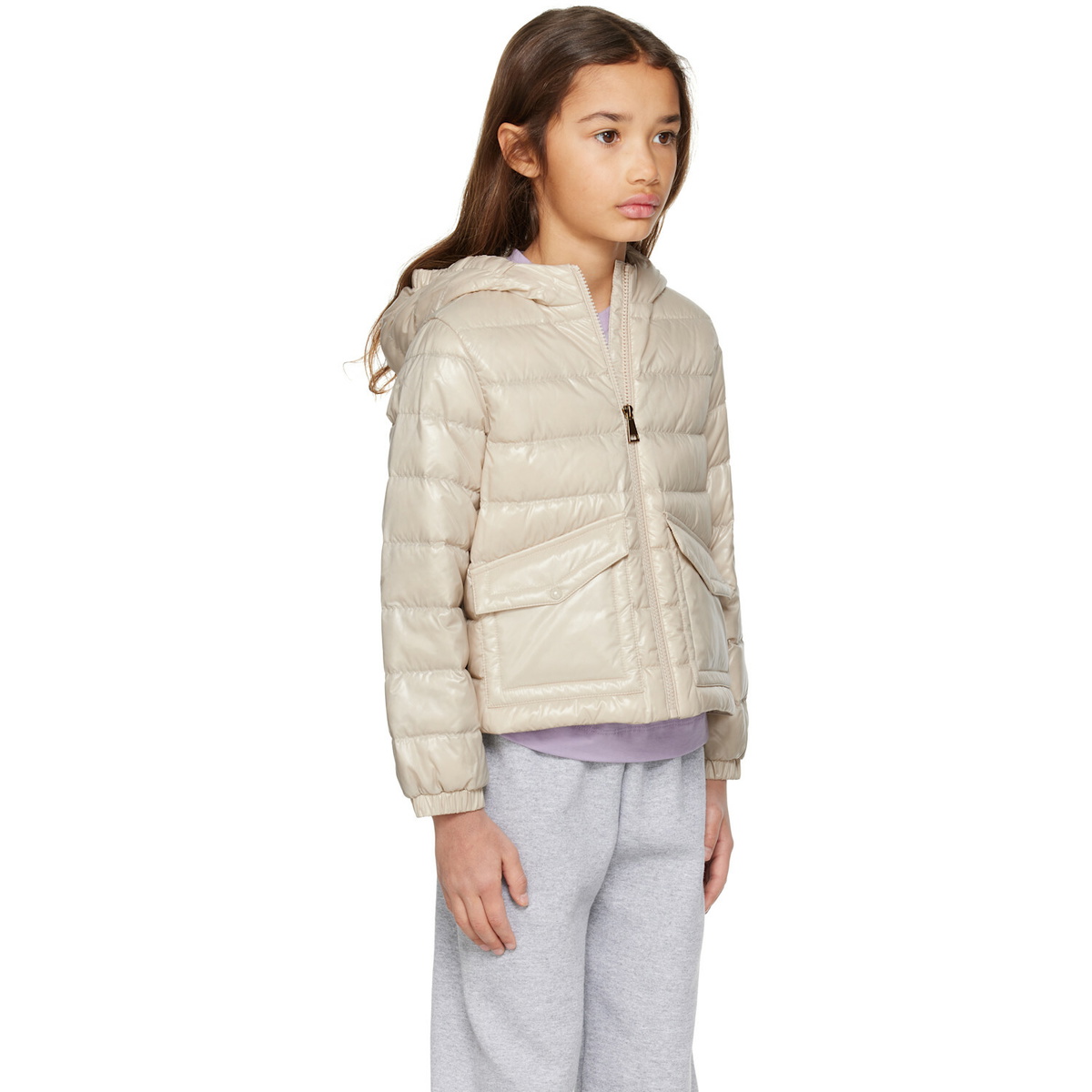 Moncler Enfant Big Kids Beige Small Ela Down Jacket