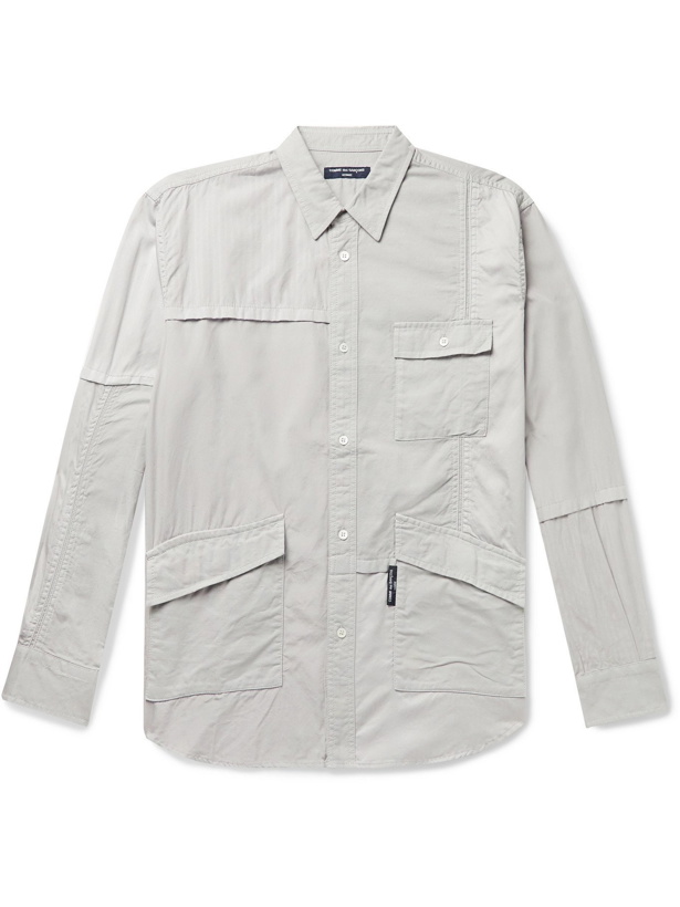 Photo: COMME DES GARÇONS HOMME - Patchwork Cotton Shirt - Gray - 3