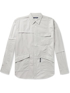 COMME DES GARÇONS HOMME - Patchwork Cotton Shirt - Gray - 3