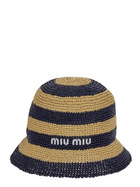 Miu Miu Crochet Stripes Bucket Hat