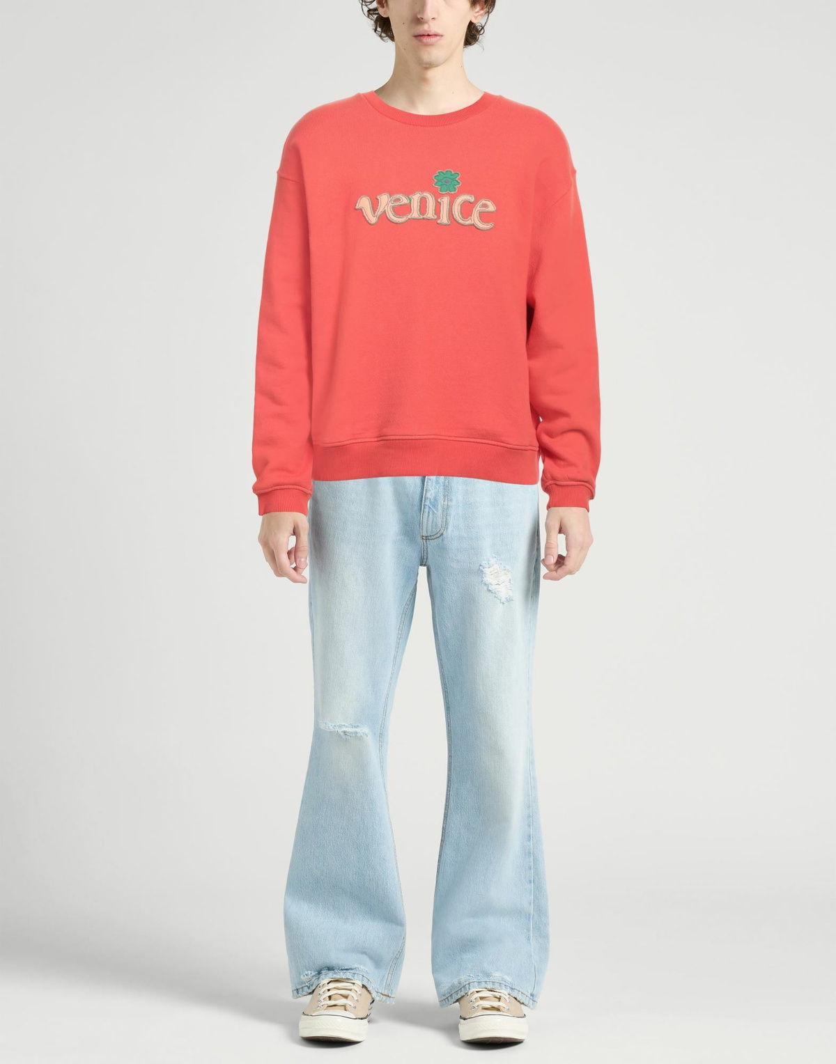 Erl Mens Sweatshirt in Orange