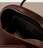 The Row Agnes 12 leather top-handle bag