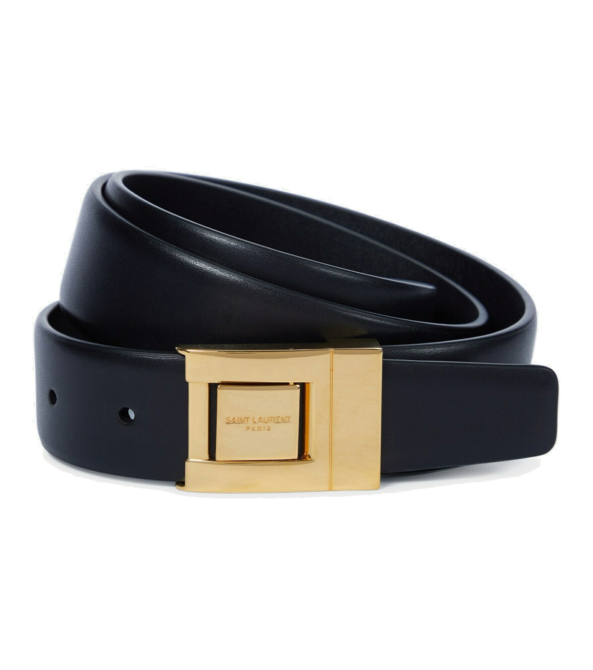 saint laurent white belt