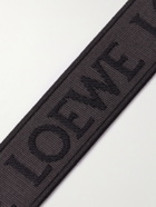 Loewe - Anagram Leather-Trimmed Webbing-Jacquard Bag Strap