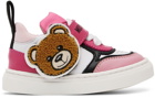 Moschino Baby Pink Teddy Sneakers