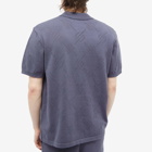 Daily Paper Men's Ralo Knitted Polo Shirt in Iron Grey