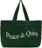 Museum of Peace & Quiet Green 'Peace & Quiet' Tote