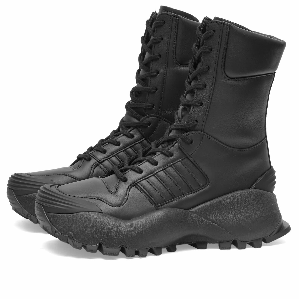 Adidas x Willy Chavarria Forum Boot Mid Sneaker in Core Black/Carbon
