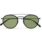 Oliver Peoples - Ellice Round-Frame Metal Sunglasses - Men - Black