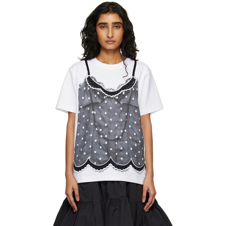 Photo: Marc Jacobs White Trompe L'Oeil Cami T-shirt