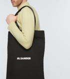 Jil Sander - Logo cotton canvas tote bag