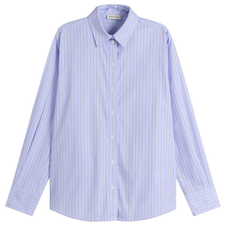 Photo: Anine Bing Women's Essie Shirt in Blue Stripe