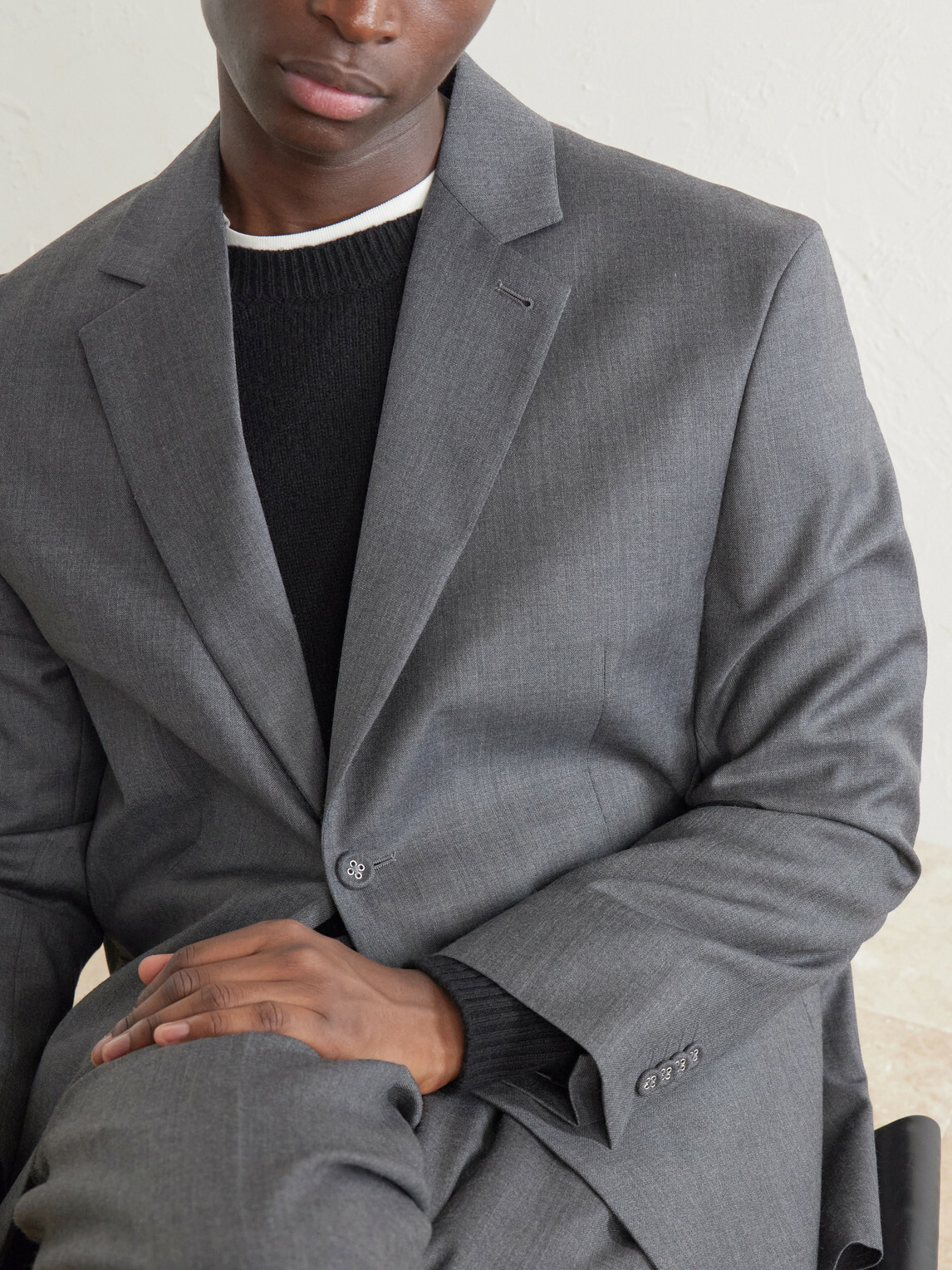 Officine Générale - Melvyn Wool, Cashmere and Silk-Blend Suit Jacket - Gray