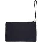 Prada Blue Nylon Logo Pouch