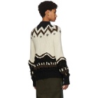Sacai Off-White Chunky Knit Sweater
