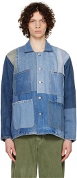 Re/Done Blue Levi's Edition Quilted Barn Denim Jacket