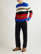 Polo Ralph Lauren - Striped Cable-Knit Wool and Alpaca-Blend Sweater - Multi