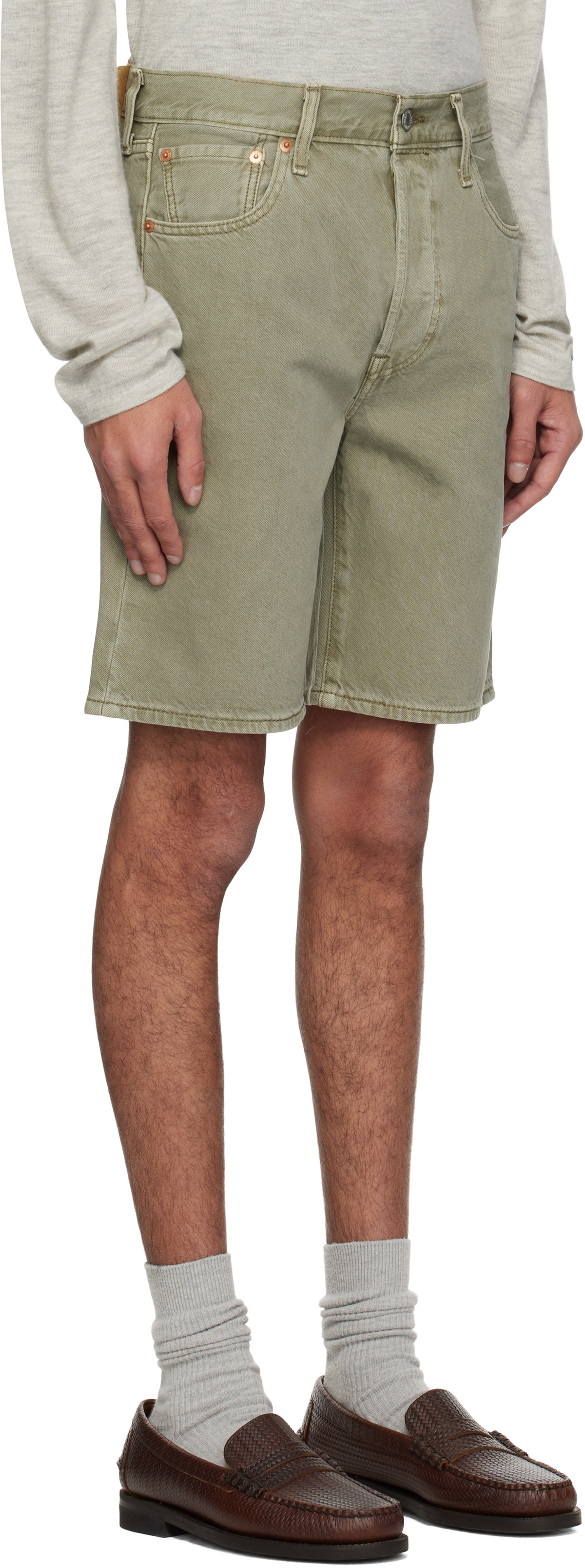 Levi's Green 501 Original Denim Shorts