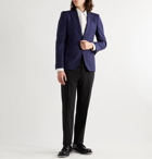 ALEXANDER MCQUEEN - Slim-Fit Wool and Mohair-Blend Suit Jacket - Blue