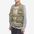 F/CE. Men's 2 Way Diagnoal Down Vest in Sage Green