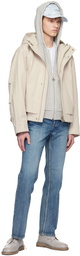 Solid Homme Beige Cropped Jacket