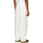 Maison Margiela White Adjustable Trousers