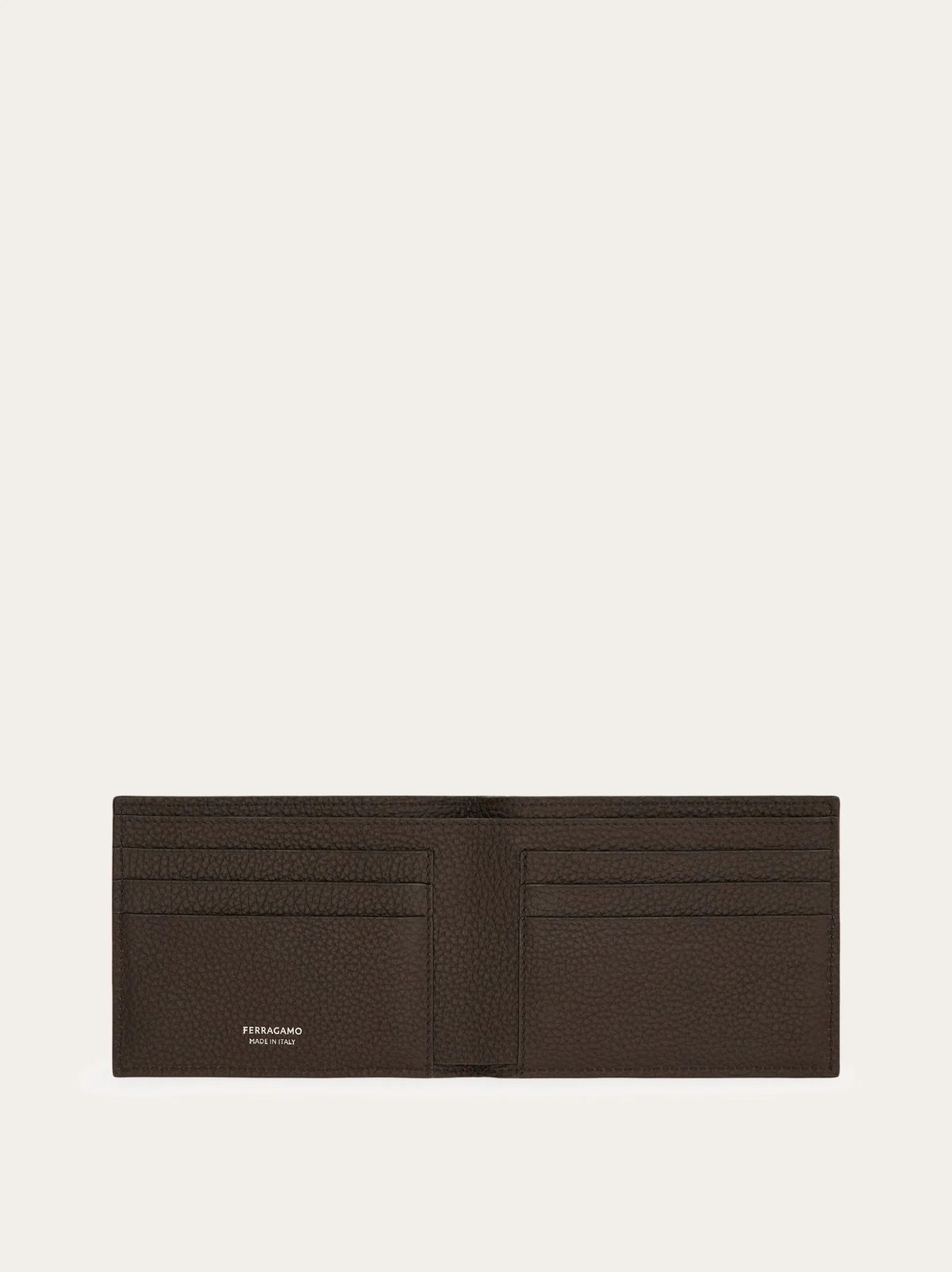 Ferragamo Mens Gancini bifold wallet in Black