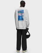 Jw Anderson Anchor Embroidery Back Print Sweatshirt Grey - Mens - Sweatshirts