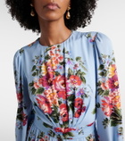 Dolce&Gabbana Floral silk-blend gown