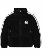 Moncler Genius - Palm Angels Ramsau Logo-Appliquéd Cotton-Corduroy Down Jacket - Black
