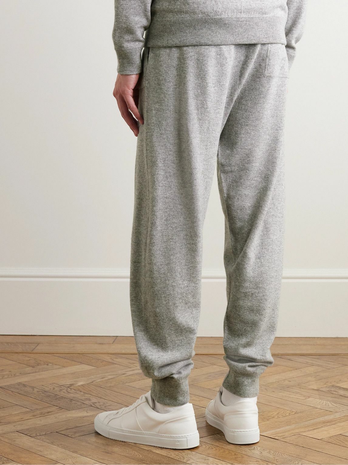 Mr P. - Wool and Cashmere-Blend Sweatpants - Gray