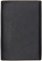 RRL Black Leather Passport Holder