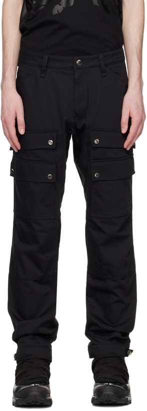 Photo: Burberry Black Embroidered Cargo Pants